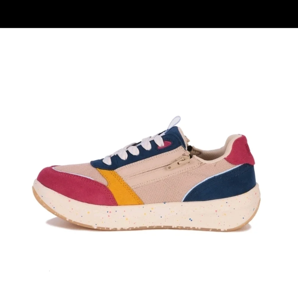Drew Shoe Women's Orthotic Sneaker Happy - Multi Suede Combo 10839